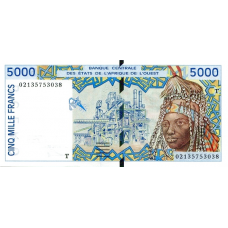 P813Tk Togo - 5000 Francs Year 2002